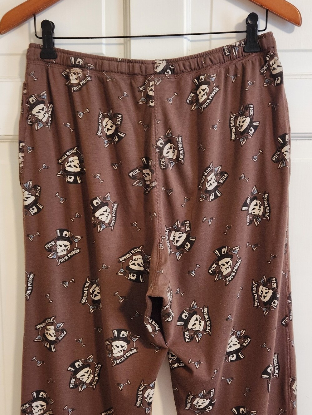 ☠️Mossimo Supply Co.☠️ - Brown/Black "Pick Your Poison" Drawstring Lounge Pant - Picture 7 of 15